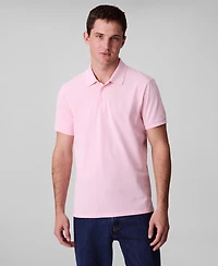 Calvin Klein Men's Regular-Fit Smooth Cotton Monogram Logo Polo Shirt