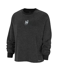 Nike Women's Charcoal LA28 Summer Olympics Yoga Oversized Pullover Sweatshirt