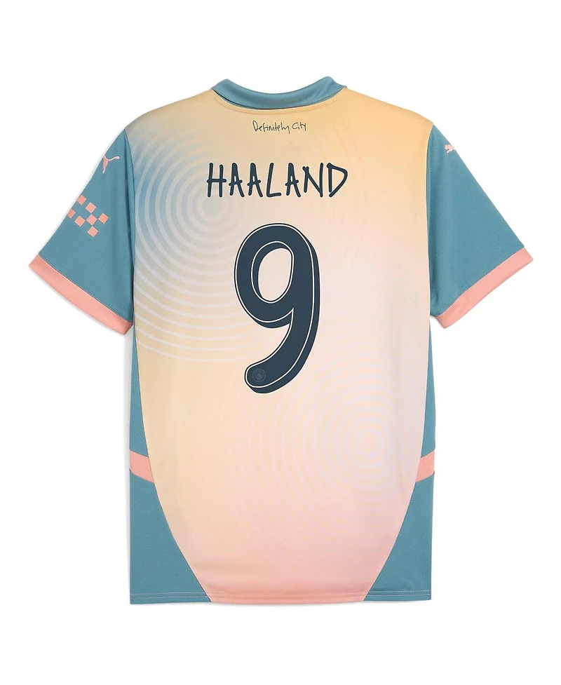 Puma Men's Erling Haaland Blue Manchester City 2024/25 Fourth Replica Player Jersey