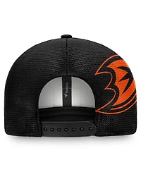 Fanatics Men's Black/White Anaheim Ducks Block Party Snapback Hat
