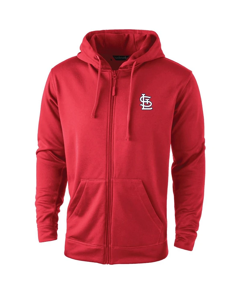 Dunbrooke Men's Red St. Louis Cardinals Trophy Full-Zip Hoodie