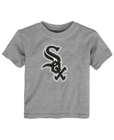 Outerstuff Toddler Heather Gray Chicago White Sox Primary Logo T-Shirt