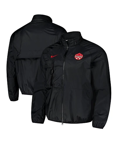 Nike Men's Black Canada Soccer 2024 Halo Anthem Full-Zip Jacket