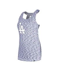 New Era Women's Royal Los Angeles Dodgers Space Dye Keyhole Back Tank Top