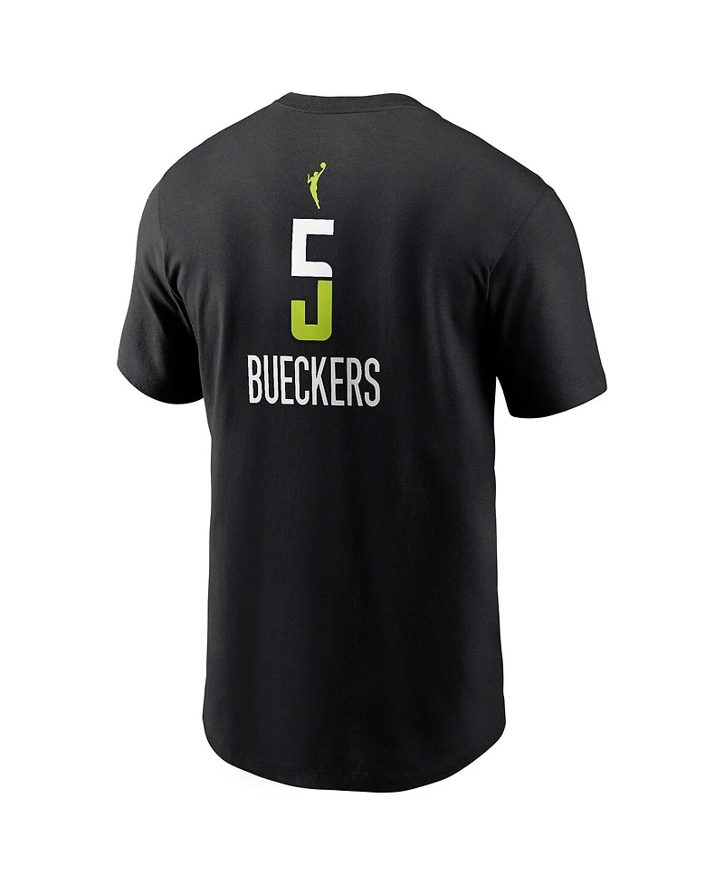 Nike Men's Paige Bueckers Black Dallas Wings 2025 Wnba Draft Rebel Edition Name Number T-Shirt