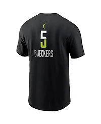 Nike Men's Paige Bueckers Black Dallas Wings 2025 Wnba Draft Rebel Edition Name Number T-Shirt