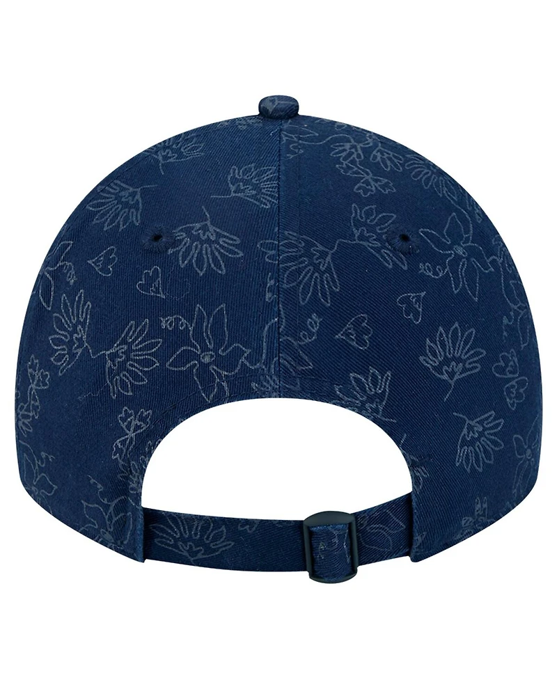 New Era Women's Navy Boston Red Sox Tonal Floral 9TWENTY Adjustable Hat
