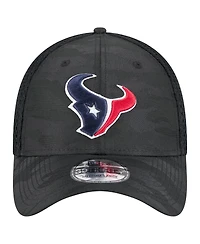 New Era Men's Black Houston Texans Active Camo 39THIRTY Flex Hat