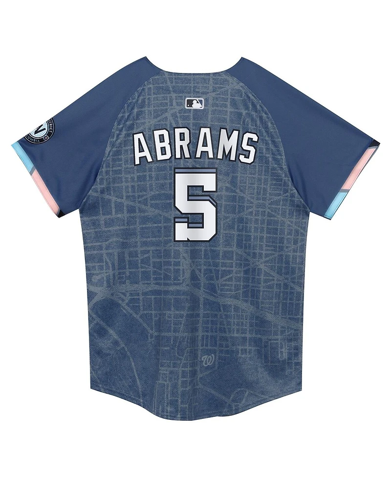 Nike Preschool Cj Abrams Blue Washington Nationals City Connect 2025 Limited Jersey