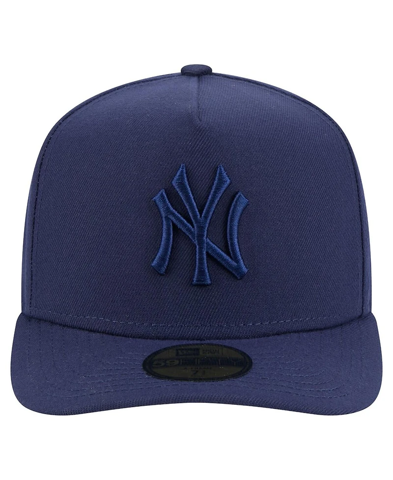 New Era Men's Navy New York Yankees Color Pack A-Frame 59FIFTY Fitted Hat