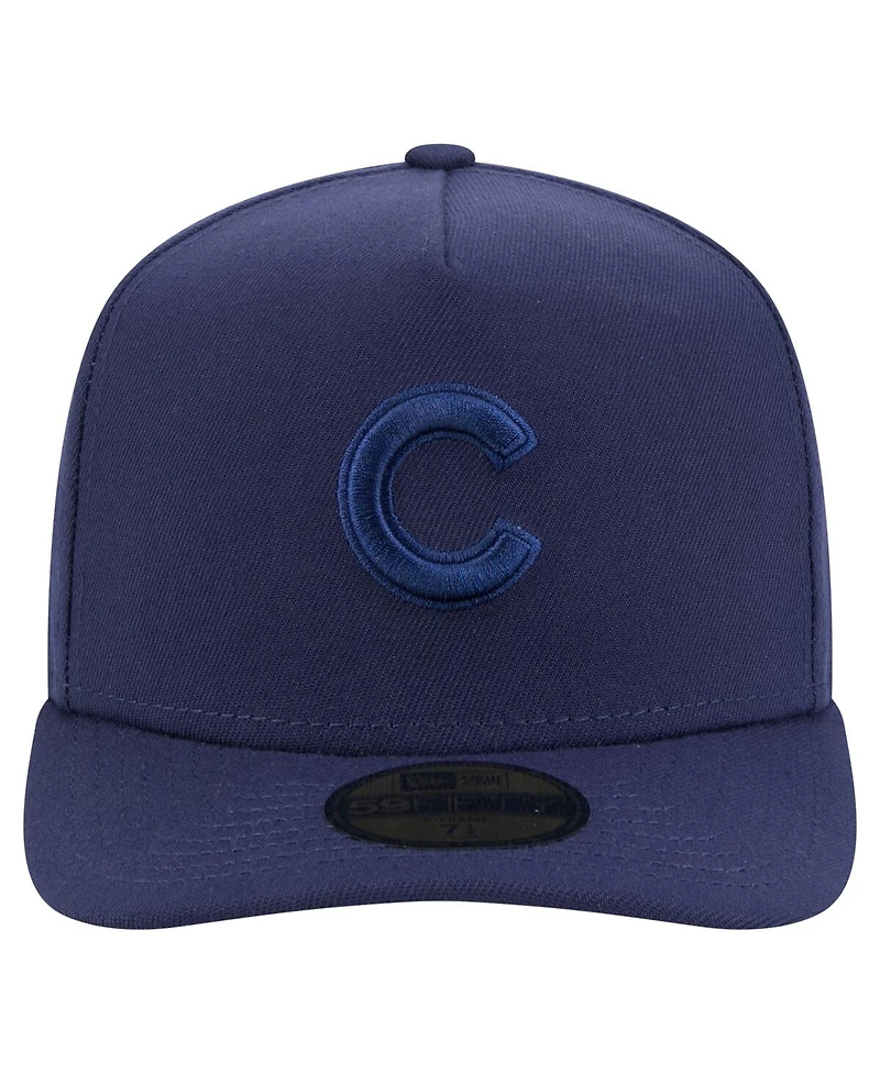 New Era Men's Navy Chicago Cubs Color Pack A-Frame 59FIFTY Fitted Hat