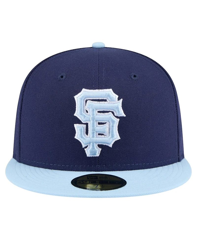 New Era Men's Navy/Light Blue San Francisco Giants Color Pack 2-Tone 59FIFTY Fitted Hat