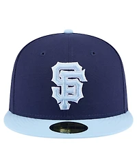 New Era Men's Navy/Light Blue San Francisco Giants Color Pack 2-Tone 59FIFTY Fitted Hat