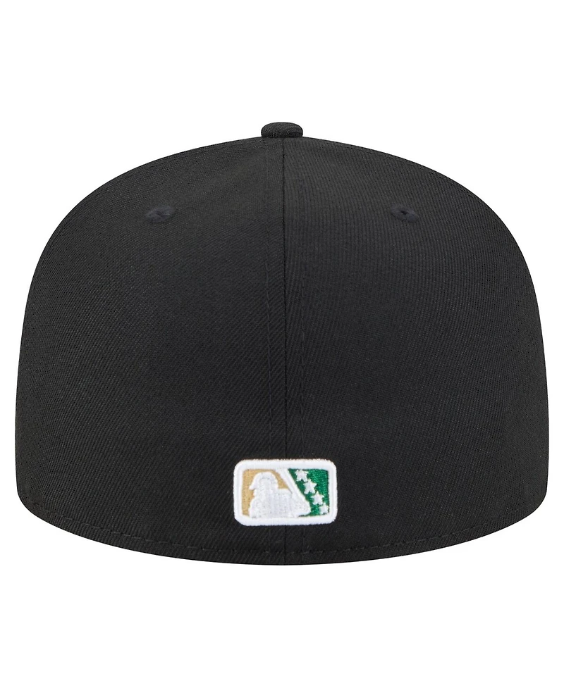 New Era Men's Black Augusta GreenJackets Authentic Collection 59FIFTY Fitted Hat