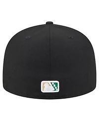 New Era Men's Black Augusta GreenJackets Authentic Collection 59FIFTY Fitted Hat