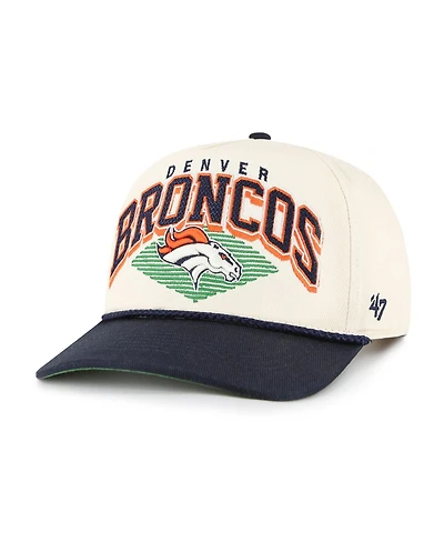 '47 Brand Men's Cream Denver Broncos Pomona Rope Hitch Adjustable Hat