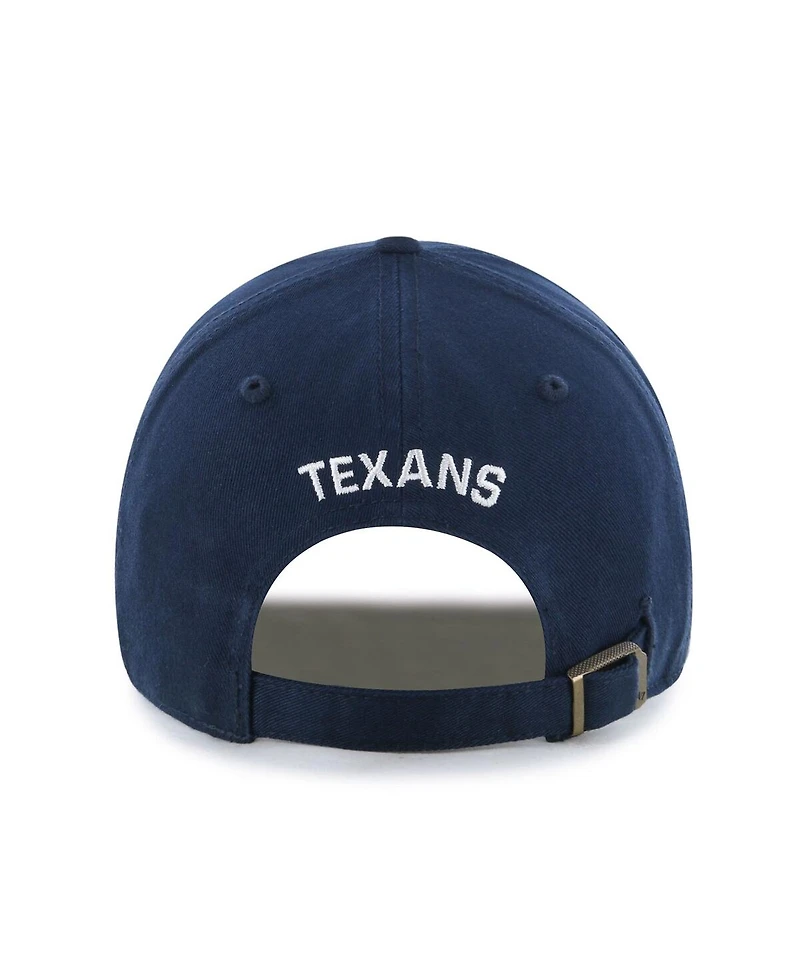 '47 Brand Women's Navy Houston Texans Finely Clean Up Adjustable Hat
