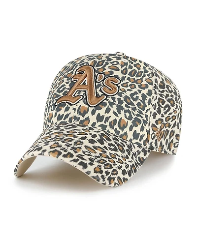 '47 Brand Women's Cream Athletics Lisa Clean Up Adjustable Hat