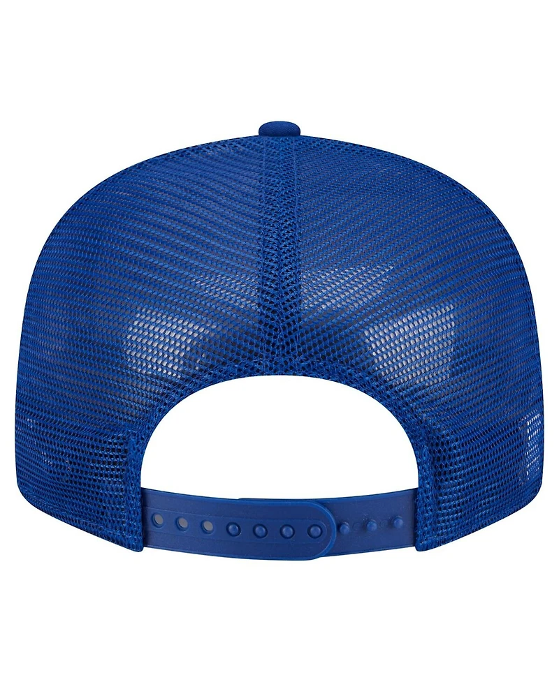 New Era Men's Royal Florida Gators Split Panel 9FIFTY Snapback Trucker Hat