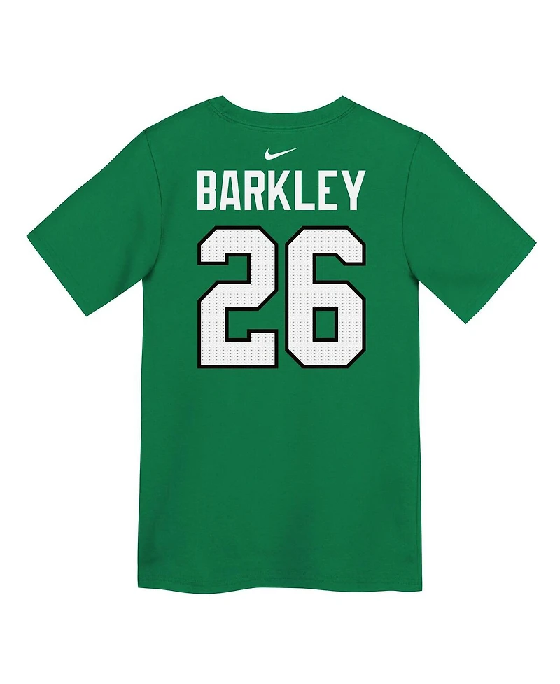 Nike Preschool Saquon Barkley Kelly Green Philadelphia Eagles Player Name Number T-Shirt