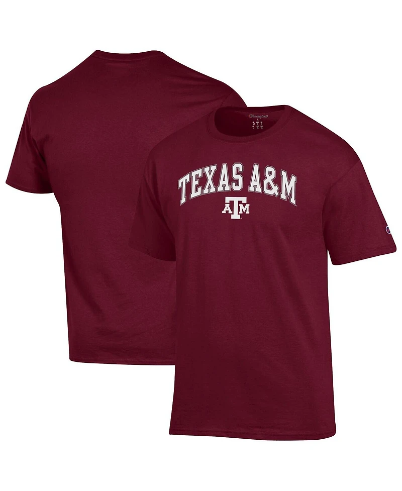 Champion Men's Maroon Texas A & M Aggies Arched Logo T-Shirt