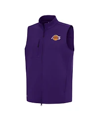 Antigua Men's Purple Los Angeles Lakers Demand Full-Zip Vest