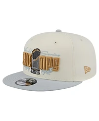 New Era Men's White Los Angeles Dodgers 2024 World Series Champions Parade Takedown 9FIFTY Snapback Hat