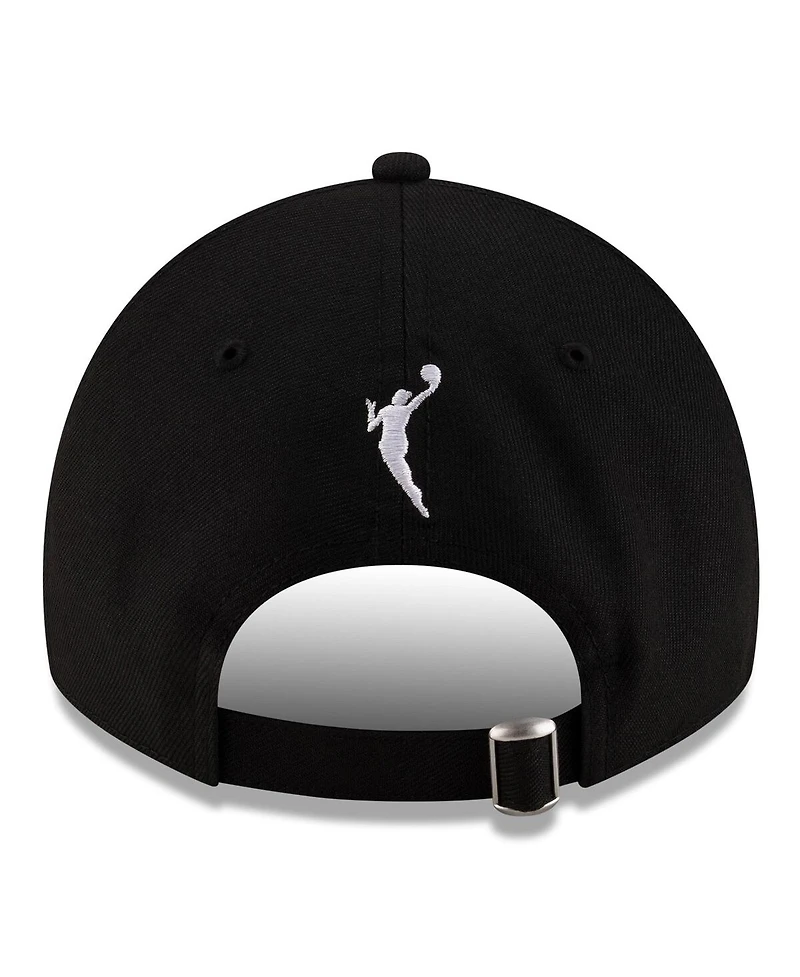 New Era Men's and Women's Black/Silver Las Vegas Aces 2025 Wnba Draft 9TWENTY Adjustable Hat