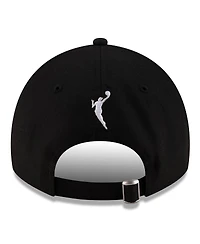 New Era Men's and Women's Black/Silver Las Vegas Aces 2025 Wnba Draft 9TWENTY Adjustable Hat