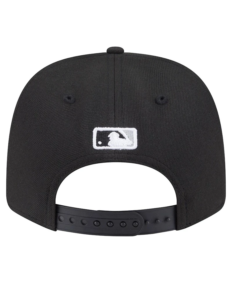 New Era Men's Black Chicago White Sox 125th Anniversary 9SEVENTY Stretch-Snap Hat