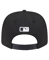 New Era Men's Black Chicago White Sox 125th Anniversary 9SEVENTY Stretch-Snap Hat