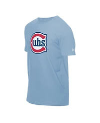 New Era Men's Light Blue Chicago Cubs Star Alternate Logo T-Shirt