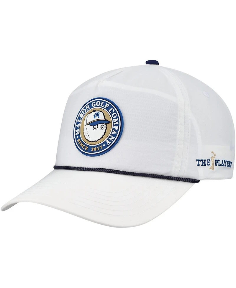 Malbon Golf Men's and Women's White The Players Bucket Seal Rope Adjustable Hat
