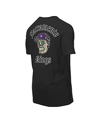 New Era Men's Black Sacramento Kings Sugar Skulls T-Shirt
