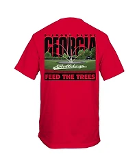 Hanes Men's and Women's Red Georgia Bulldogs Feed The Trees Baseball T-Shirt