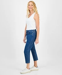 Style & Co Women's Mid-Rise Straight Leg Ankle Jeans, Exclusively at Macy's