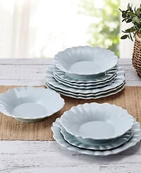 Pfaltzgraff Graceful Petals 12-Pc. Dinnerware Set, Service for 4