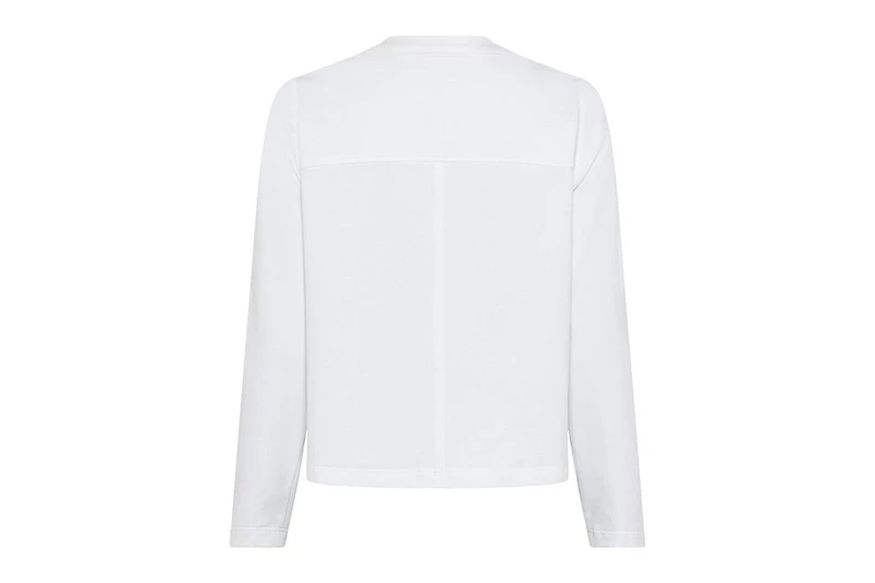 Olsen Women's Mixed Media Zip Front Jacket