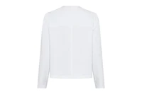 Olsen Women's Mixed Media Zip Front Jacket