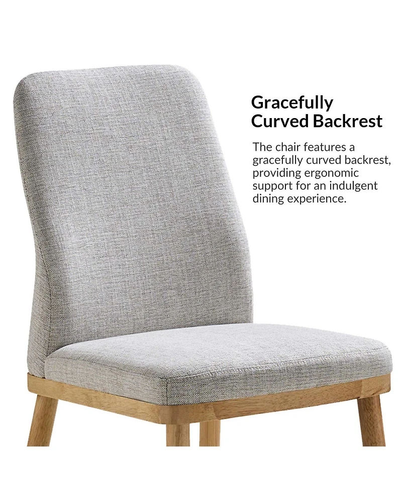 Luis Easy to Assemble and Ergonomic Dining Chair ,Set of 2