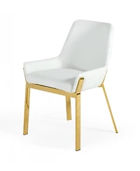 Upholstered Faux Leather Dining Arm Chair for Kitchen or Room Seating