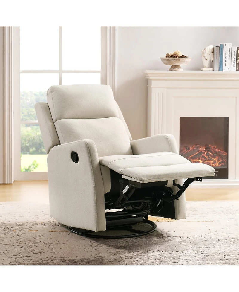 Julian Swivel rocker Recliner with Thick Seat Cushion