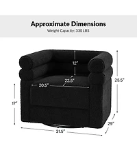 Donat Modern Swivel Barrel Chair