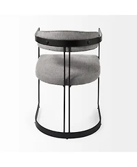 Fabric Upholstered Arm Chair for Dining Table or Living Room Seating