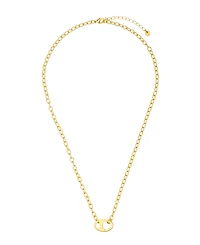 Unwritten Cubic Zirconia Tennis Paperclip Oval Carabiner Layered Necklace Set