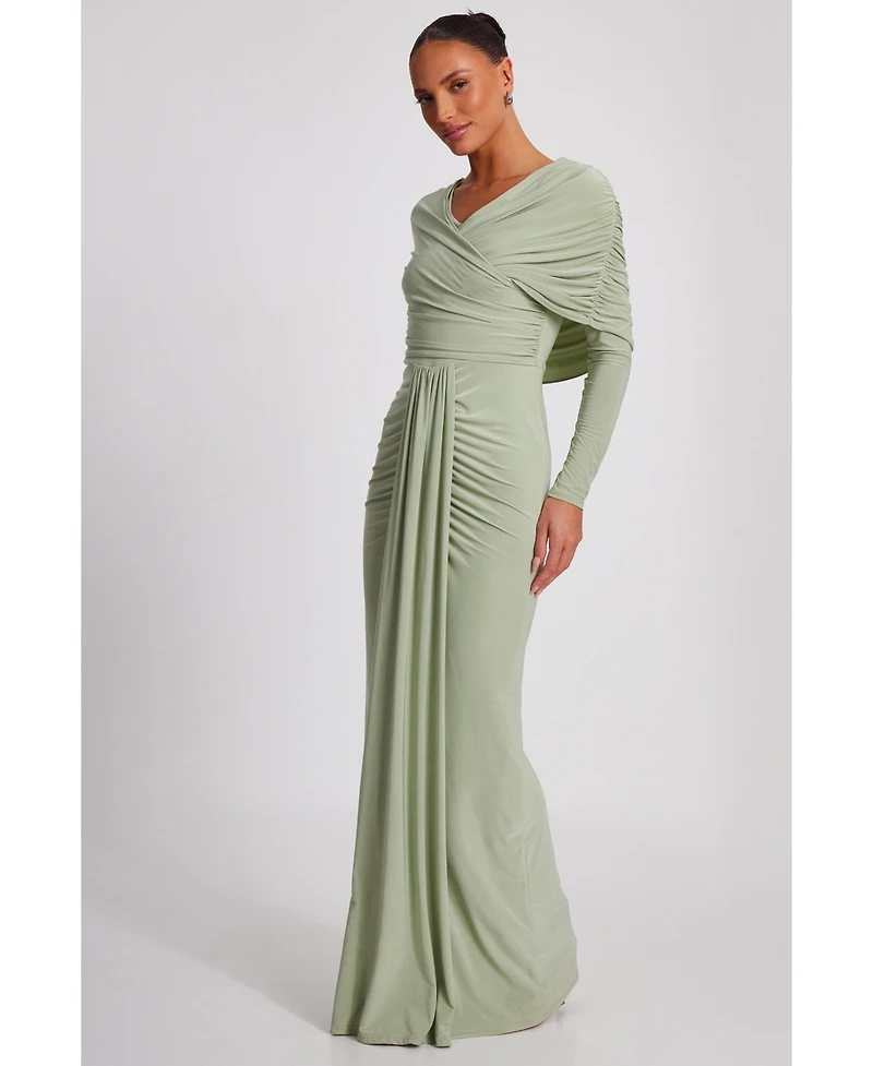 Quiz Women's Ity Maxi Dress with Draping