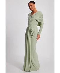 Quiz Women's Ity Maxi Dress with Draping
