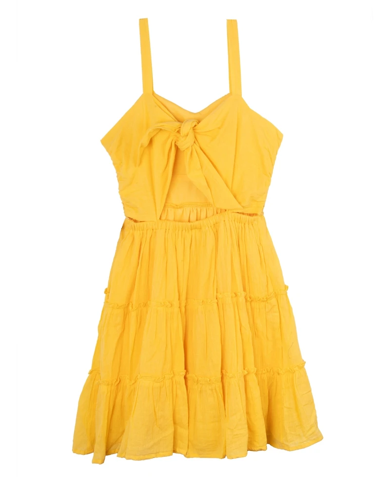 Rare Editions Big Girls Crochet Gauze Dress