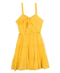 Rare Editions Big Girls Crochet Gauze Dress