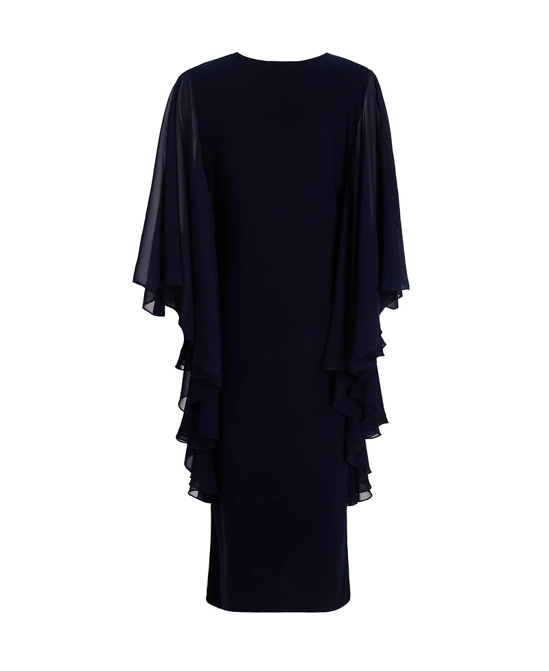 Quiz Women's Chiffon Frill Midi Dress